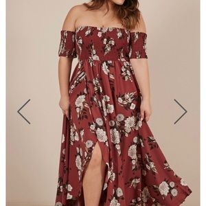 Showpo burgundy dress